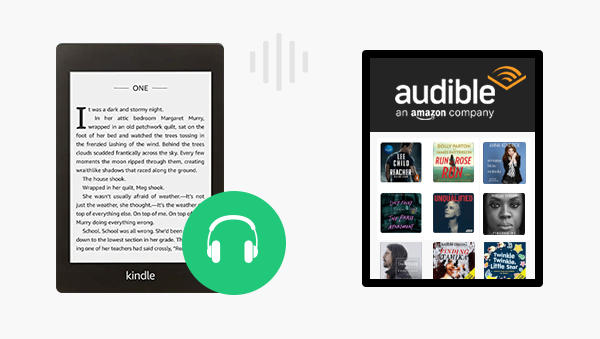 listen to audible with amazon kindle