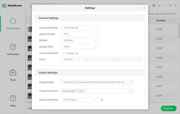 Customized Settings