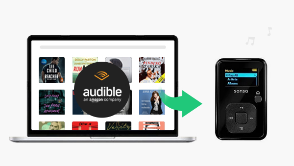 play audible audiobooks in sandisk sansa