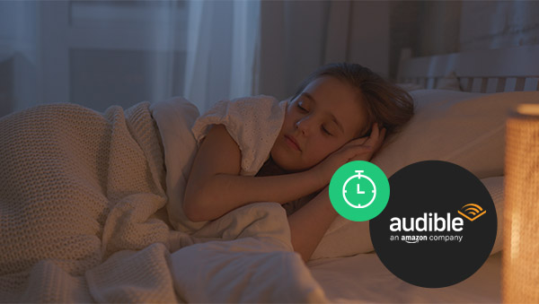 set audible sleep timer for kids