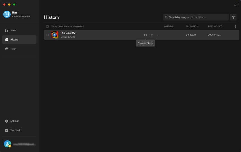 conversion history